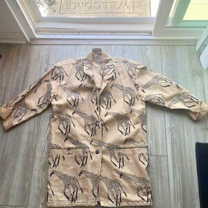 Vintage Cotton Giraffe Shirt